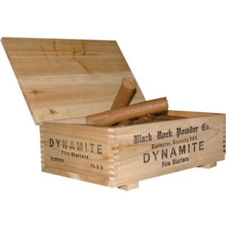 Black Rock Powder Company Dynamite Fire Starter Sticks   Crate of 20
