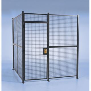 Wirecrafters Pre Engineered Security Room   16Ft.L x 16Ft.W x 8Ft.H Panels., 3 