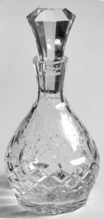 Rogaska Gallia Perfume Bottle & Stopper/Round   Gray & Polished Cut Floral Desig