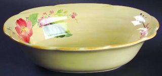 Pfaltzgraff Silk Rose 10 Oval Vegetable Bowl, Fine China Dinnerware   Roses,Flo
