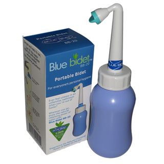 Blue Bidet Bb 20 Portable Bidet (BlueDimensions 6.5 inches high x 3 inches wide x 3 inches deepWater capacity 300 MLFlush SingleShape BottleHardware finish Plastic )