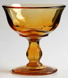 Tiffin Franciscan Desert Red (Amber,Heavy Cry) Champagne/Tall Sherbet   Stem #11