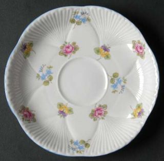 Shelley Rose, Pansy, Forget Me Not/She #13424 Saucer, Fine China Dinnerware   Da