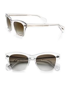 Oliver Peoples Sofee Square Plastic Sunglasses   Crystal