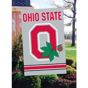 Ohio State Buckeyes Applique House Flag
