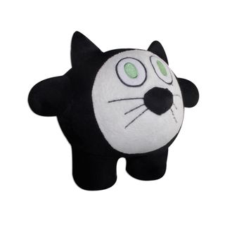 Bubele Patch Buddies 7 inch Curious Cat Soft Plush Toy With Blanket (Black and white Dimensions 6 inches x 9 inches x 7 inchesWeight 1 poundRecommended for children ages 2 7 years oldJPMA certified No PolyesterColor Black and white Dimensions 6 inche