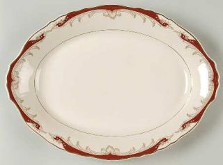 Syracuse Radcliffe 14 Oval Serving Platter, Fine China Dinnerware   Federal Sha