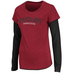 South Carolina Gamecocks Colosseum NCAA Womens Long Sleeve Cascade Layer T Shirt