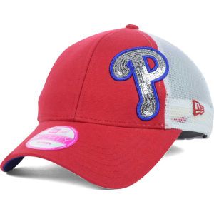 Philadelphia Phillies New Era MLB Womens Sequin Shimmer 9FORTY Cap