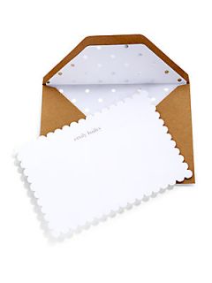 sugar paper Personalized Classic Scalloped Stationery Set   No Color