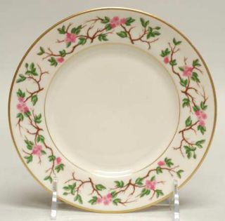 Franciscan Woodside Bread & Butter Plate, Fine China Dinnerware   Pink Flowers,G