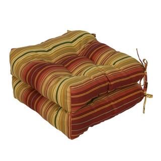 Persian Stripe 20 inch Polyester Outdoor Chair Cushions (set Of 2) (Persian StripeMaterials 100 percent polyesterFill 100 percent recycled, post consumer plastic bottlesClosure Sewn seamWeather resistant YesUV protectionCare instructions Spot cleanDi
