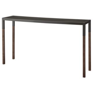 Console Table TOO by Blu Dot Quad Console Table   Dark Gray/Brown (Walnut)