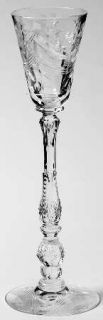 Heisey Manhattan Brandy/Cordial Glass   Stem #3416, Cut #799