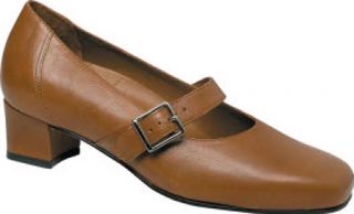 Womens Drew Andrea   Luggage Tan Brazilian Calf Orthotic Shoes