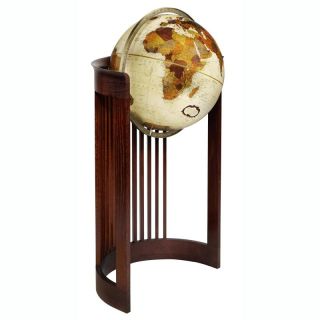Replogle Globes Frank Lloyd Wright Barrel 16 in. Diam. Floor Globe Multicolor  