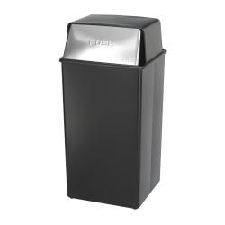 Safco Reflections Push Top Trash Receptacle