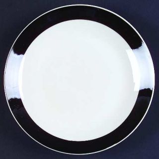 Gibson Designs Basic Living Iii Black Salad Plate, Fine China Dinnerware   Singl