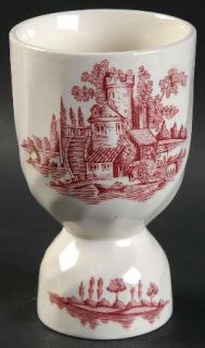Johnson Brothers Old Mill, The Pink Double Egg Cup, Fine China Dinnerware   Old