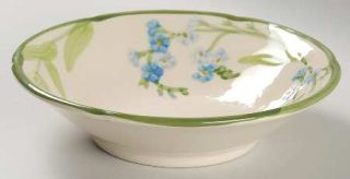 Franciscan Forget Me Not Coupe Cereal Bowl, Fine China Dinnerware   Blue Flowers