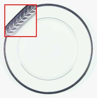 John Aynsley Elegance (Platinum Trim & Inner Verge) Dinner Plate, Fine China Din