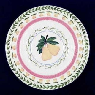 Strata Fresh N Fruity Salad Plate, Fine China Dinnerware   Handpainted Fruit,