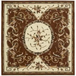 Nourison Hand tufted Persimmon Overland Street Rug (7 Square)