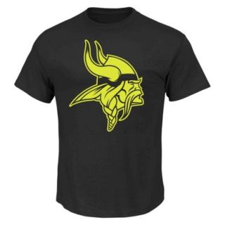 NFL Vikings No Idle Threat II Tee Shirt   Black (S)