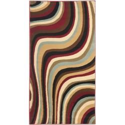 Porcello Waves Red/ Multi Rug (2 X 37)