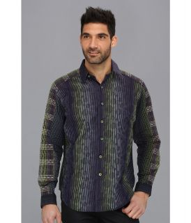 Robert Graham Limited Edition Gagana L/S Woven Shirt Mens Long Sleeve Button Up (Navy)