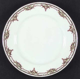 Epiag Cromwell, The Dinner Plate, Fine China Dinnerware   Green Leaf Ring,    Me