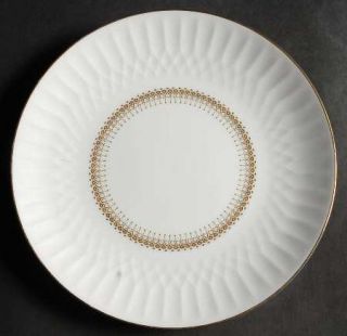 Noritake Irmina Salad Plate, Fine China Dinnerware   Rippled Border,Filigree Cen