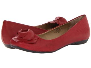 Romantic Soles Arbelle Womens Dress Flat Shoes (Red)