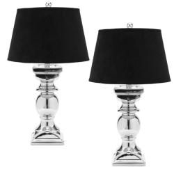 Indoor 1 light Elegance Black Velvet Table Lamps (set Of 2)