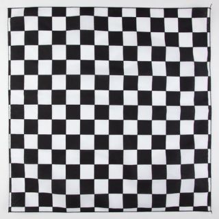 Checkerboard Bandana Black/White One Size For Men 229062125