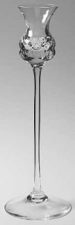 Kosta Boda Prince Tall Single Light Candlestick   Cut Vertical & Horizontal Desi