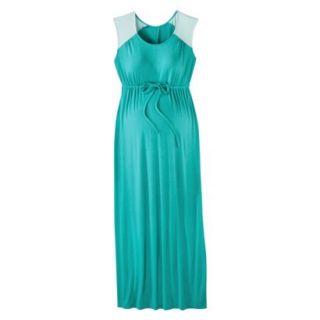 Liz Lange for Target Maternity Cap Sleeve Maxi Dress   Gem Blue/Aqua S