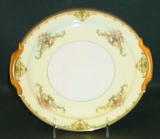 Noritake Milford (Patent 89486 Or No #) Handled Cake Plate, Fine China Dinnerwar