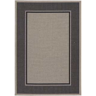 Tides Astoria Black And Grey Rug (53 X 76) (BlackSecondary colors GreyPattern BorderTip We recommend the use of a non skid pad to keep the rug in place on smooth surfaces.All rug sizes are approximate. Due to the difference of monitor colors, some rug 