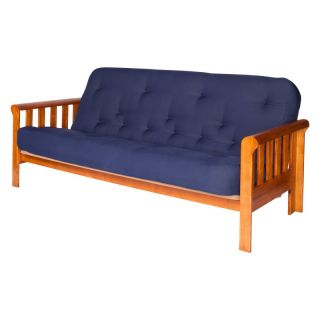 Big Tree Z82556DSFNVY Eastbrook Futon with Navy Deluxe Spring Full Mattress