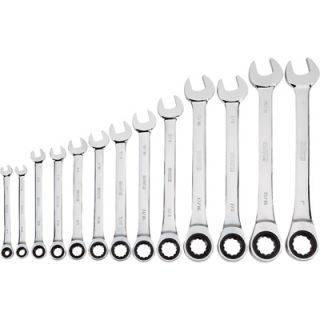 Klutch Ratcheting Wrench Set   13 Pc., SAE 1/4in. 1in.