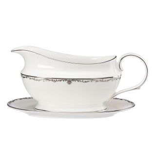 Lenox Coronet Platinum Sauce Boat And Stand