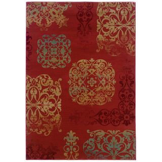 Arabesque Filigree Bronze Area Rug 53 X 76