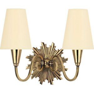 Hudson Valley HV 5592 AGB Bleecker 2 Light Wall Sconce