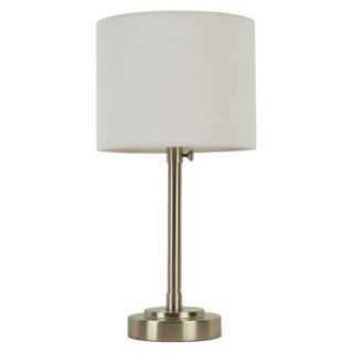 Threshold Adjustable Brushed Steel Table Lamp (Includes CFL Bulb)