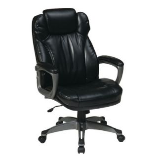 Office Star Eco Leather Executive Office Chair with Padded Arms ECH85806 EC3 