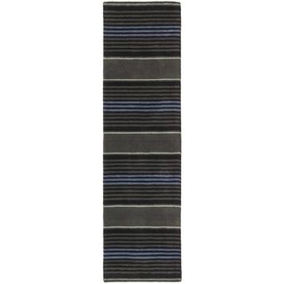 Martha Stewart Harmony Stripe Wrought Iron Wool Rug (2 3 X 8)