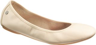 Womens Hush Puppies Chaste Ballet   Nude Leather Ballet Flats