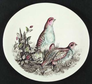 Johnson Brothers Game Birds Cream/Oval Luncheon Plate, Fine China Dinnerware   C