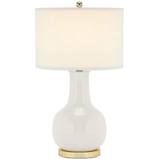 Indoor 1 light Louvre Grey Table Lamp